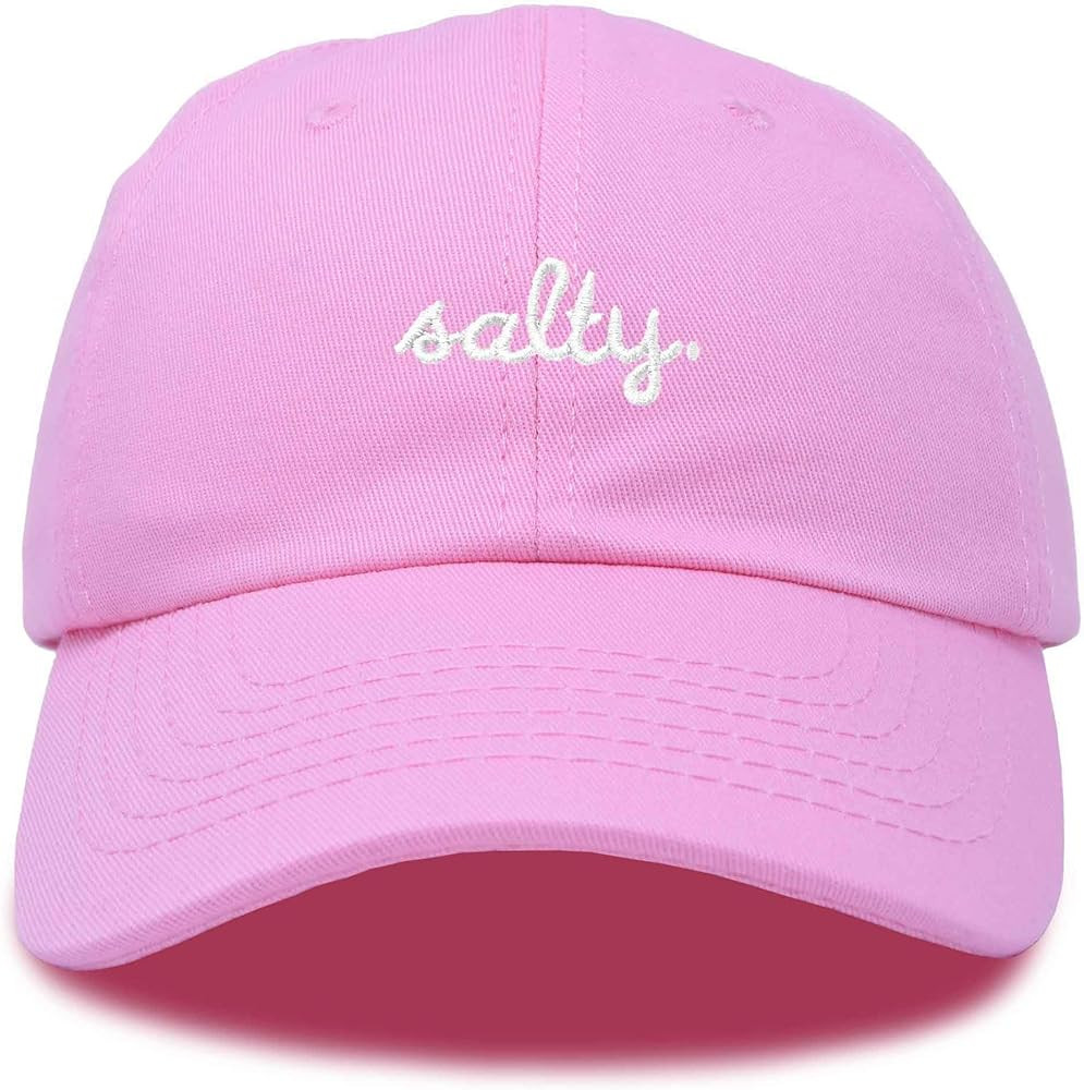 DALIX Salty Embroidered Cotton Beach Baseball Cap Adjustable Dad Hat Womens | Amazon (US)