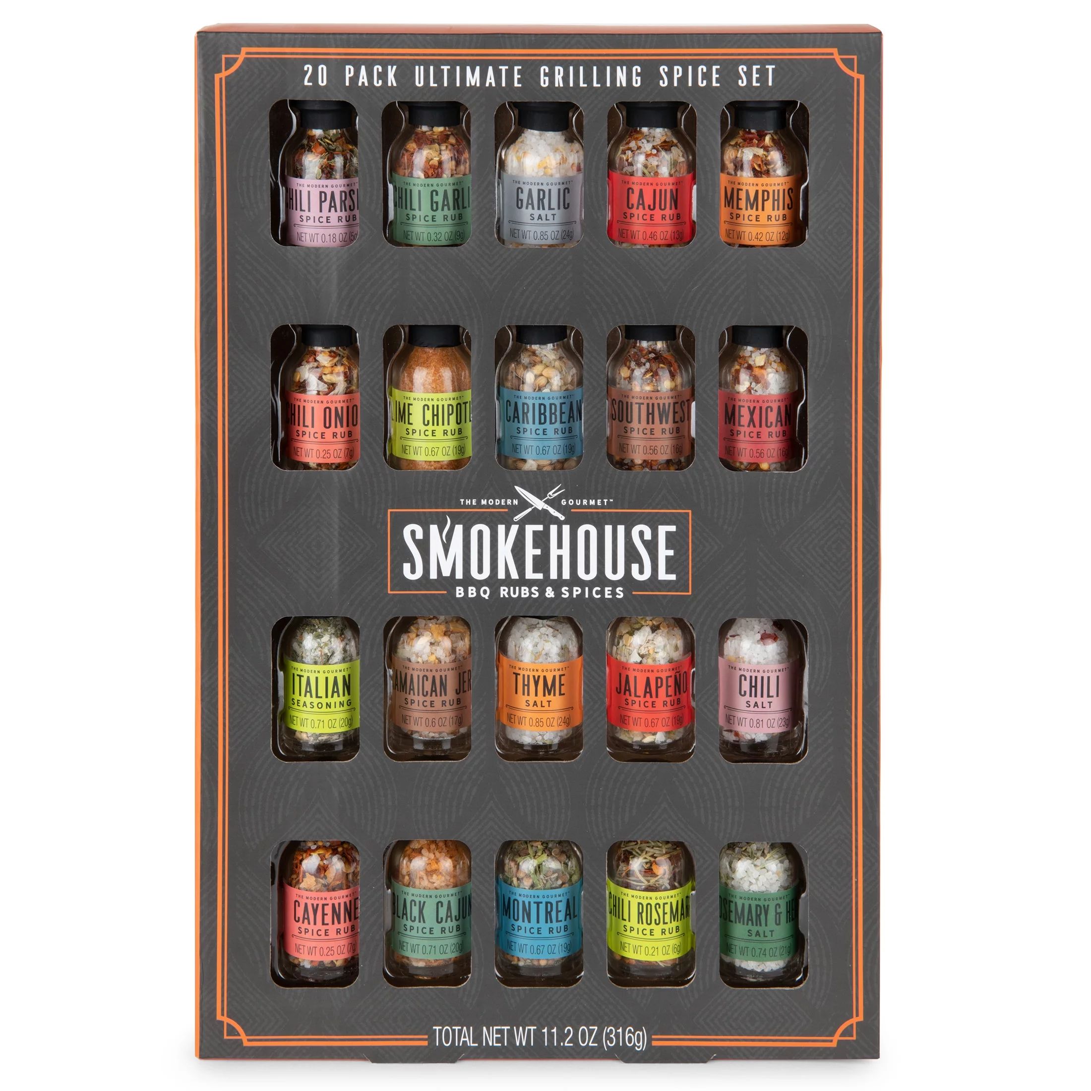 Smokehouse by Thoughtfully, Ultimate Grilling Spice Gift Set, Set of 20 - Walmart.com | Walmart (US)