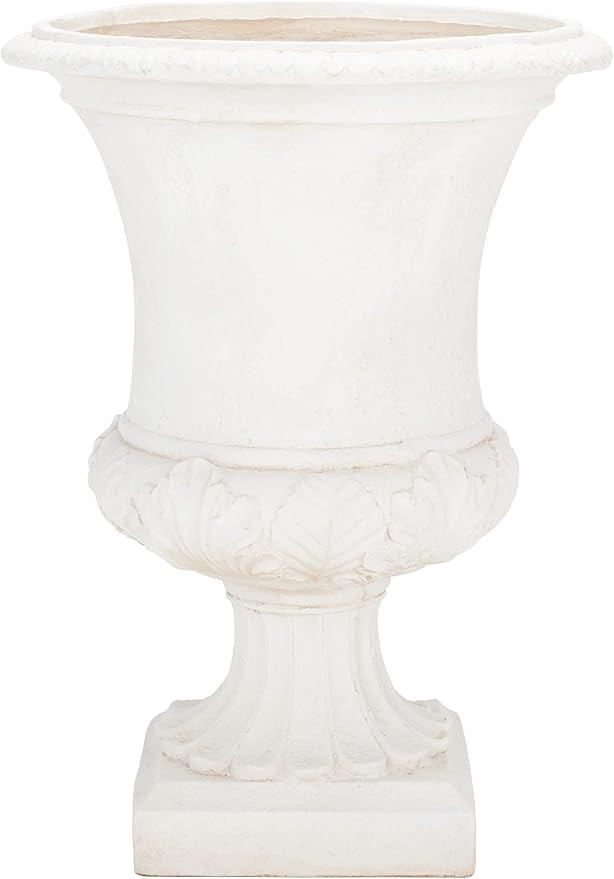 SAFAVIEH Outdoor Collection Paven Traditional Off-White Planter (Fully Assembled) | Amazon (US)