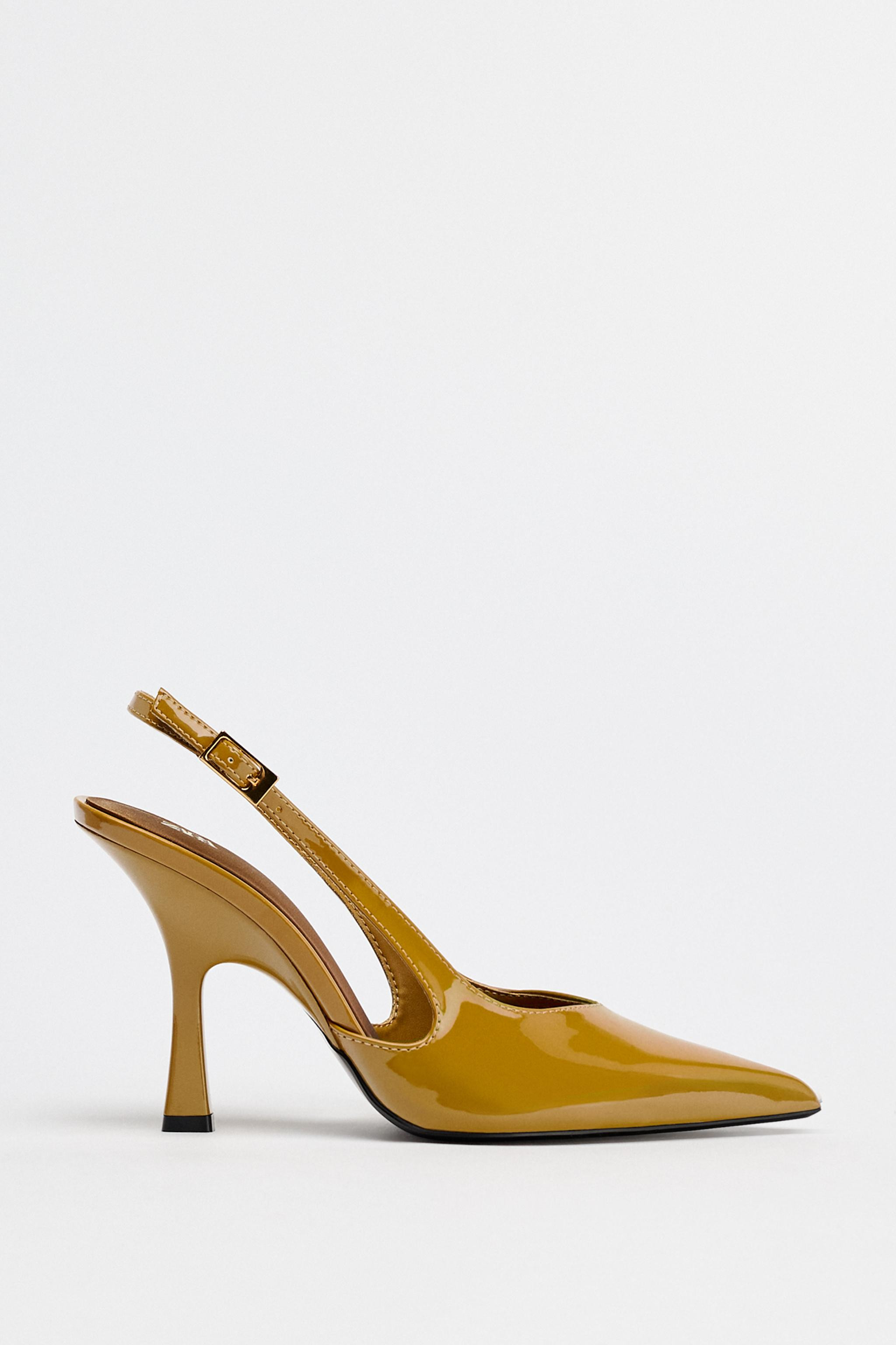 PATENT SLINGBACK HIGH HEELS | Zara US