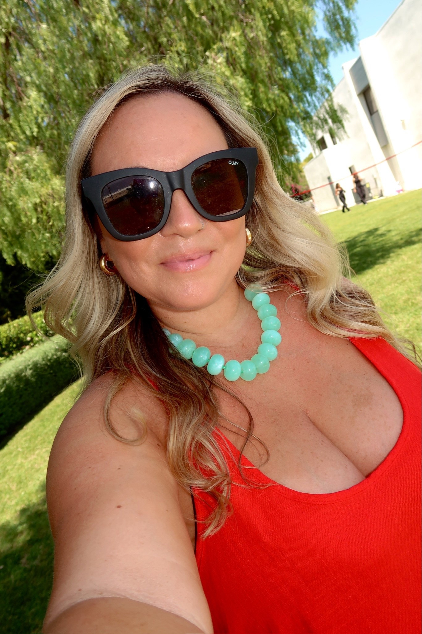 My favorites Sunnies and necklace for the summer!! Linked to outfit from fabletics as well! 💛 Wearing a LARGE

#LTKSaleAlert #LTKootd #LTKSeasonal