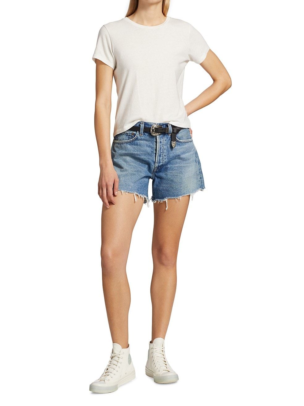 AGOLDE Parker Long Shorts | Saks Fifth Avenue