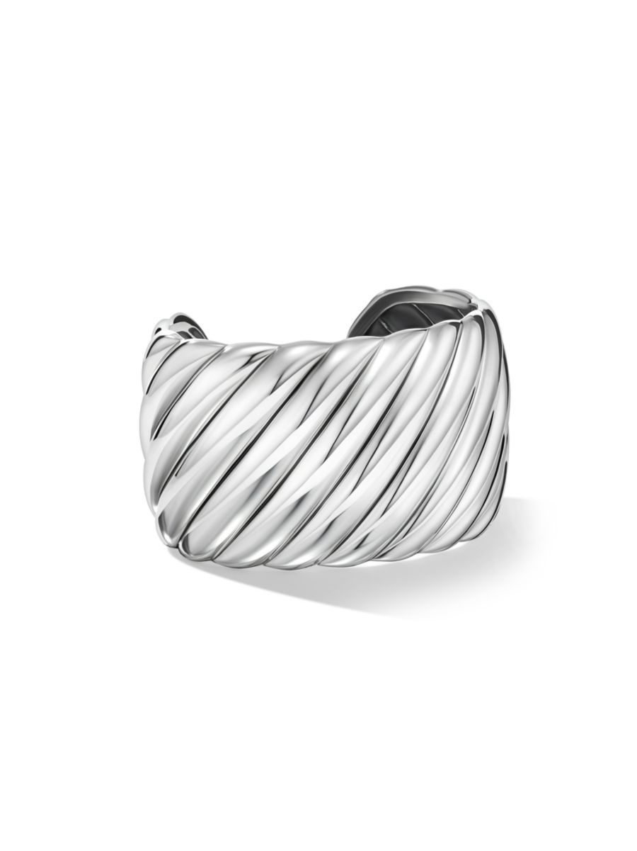 Sculpted Cable Cuff Bracelet In Sterling Silver | Saks Fifth Avenue