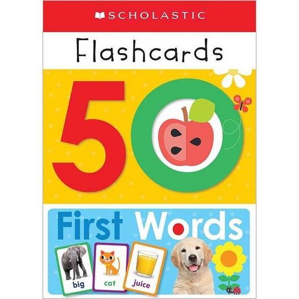 50 First Words Flashcards -  (Scholastic Early Learners) (Paperback) | Target