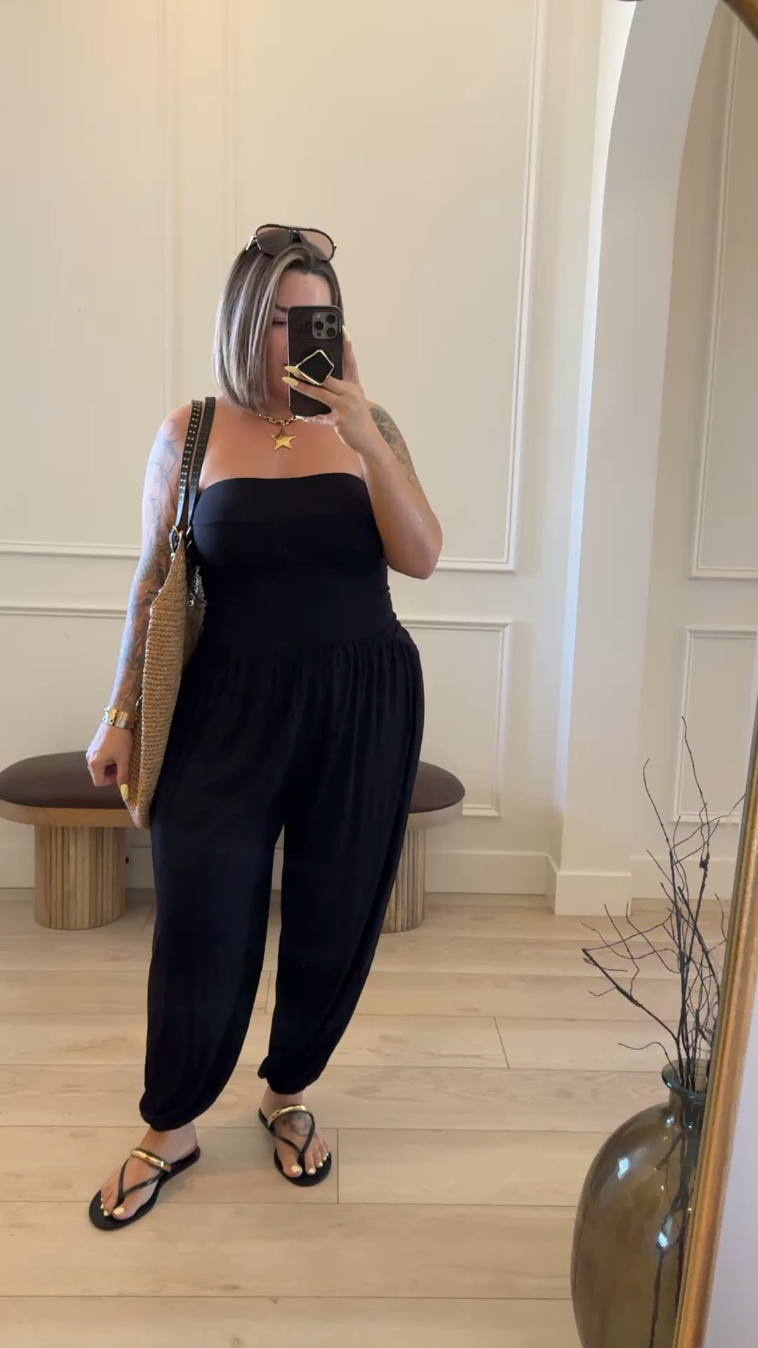 Selling out fast I would grab it now before it sells out again ! 
Jumpsuit size M ( size down ) 
#ootd 

#LTKMidsize #LTKspring #LTKootd