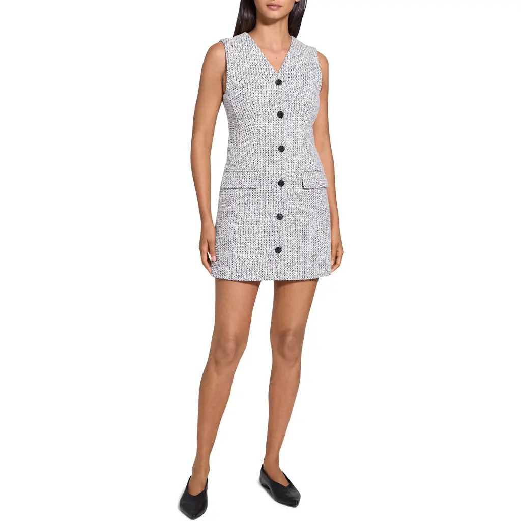 Theory Tweed Blazer Dress in White Multi at Nordstrom, Size 2 | Nordstrom