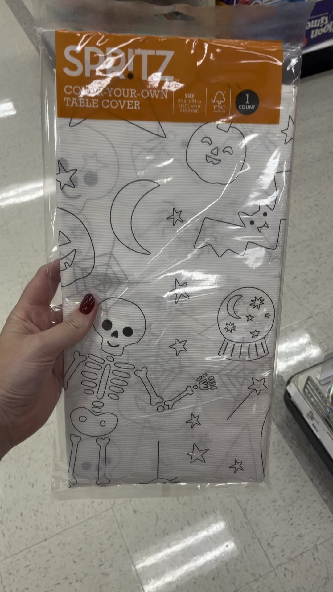$3 Halloween table cloth you can color. Perfect activity for kids!

#LTKFamily #LTKHome #LTKSeasonal