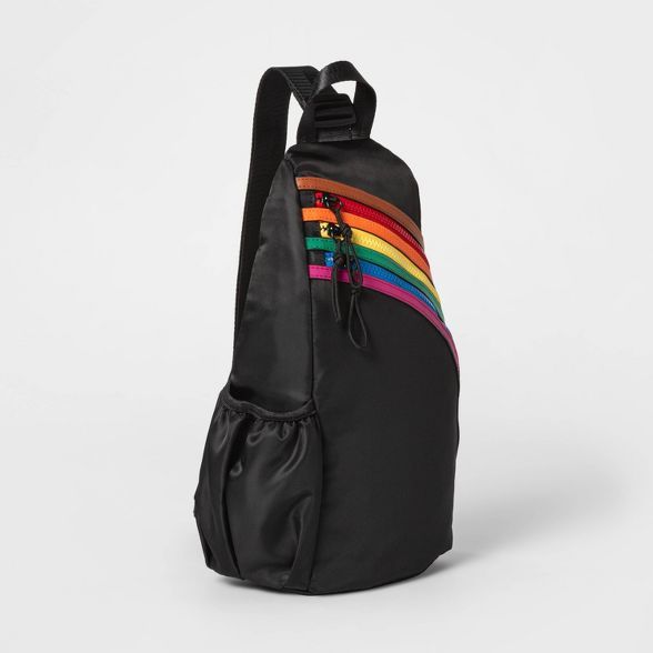 Pride Gender Inclusive Adult Sling Pack - Black | Target