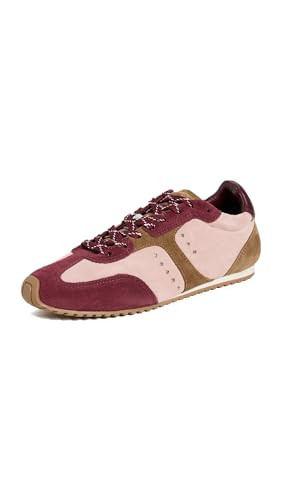 Larroudé Women's Stella Sneakers, Tulip/Russet/Wine Suede, 5 Medium US | Amazon (US)