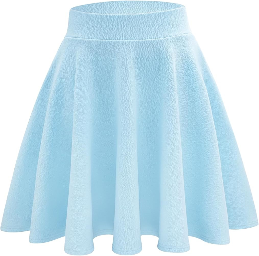 Stelle Women's Casual Skort with Shorts Basic Versatile Stretchy Flared Pleated Skater Mini Skirt... | Amazon (US)