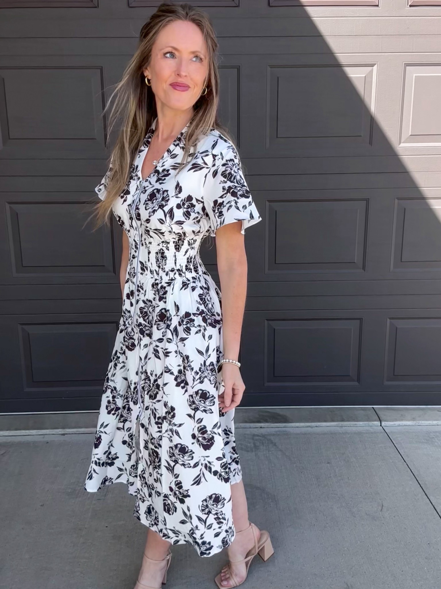 The black and white floral print dress is absolutely stunning! 🖤🤍 The middle zipper detail is such a fun style! Wearing a small.

As an Amazon Influencer I earn commission on qualifying purchases.

Black and white dress, wedding guest dress idea, mom style, floral print dress, spring fashion 

#LTKMidsize #LTKOver40 #LTKootd