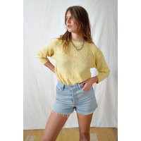 Vintage Yellow Sweater Size M | Etsy (US)