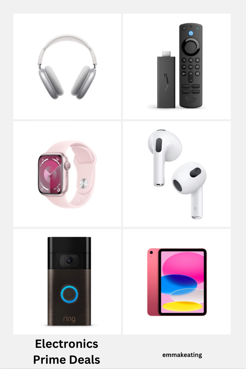 Amazon. Amazon electronics. Electronics on Amazon. Amazon prime. Amazon prime deals. Amazon electronic prime deals. Prime deal days. Prime deals. Sale alert. Amazon sale alert. Amazon headphones. Amazon apple air pods max wireless. Amazon apple air pods. Wireless headphones. Apple air pods. Amazon ring door bell. Ring door bell. Apple iPad. Amazon apple iPad. iPad. Amazon fire stick. Fire stick. Apple
Watch. Amazon Apple Watch. Apple sale items. 

#LTKHome #LTKSaleAlert #LTKSummerSales