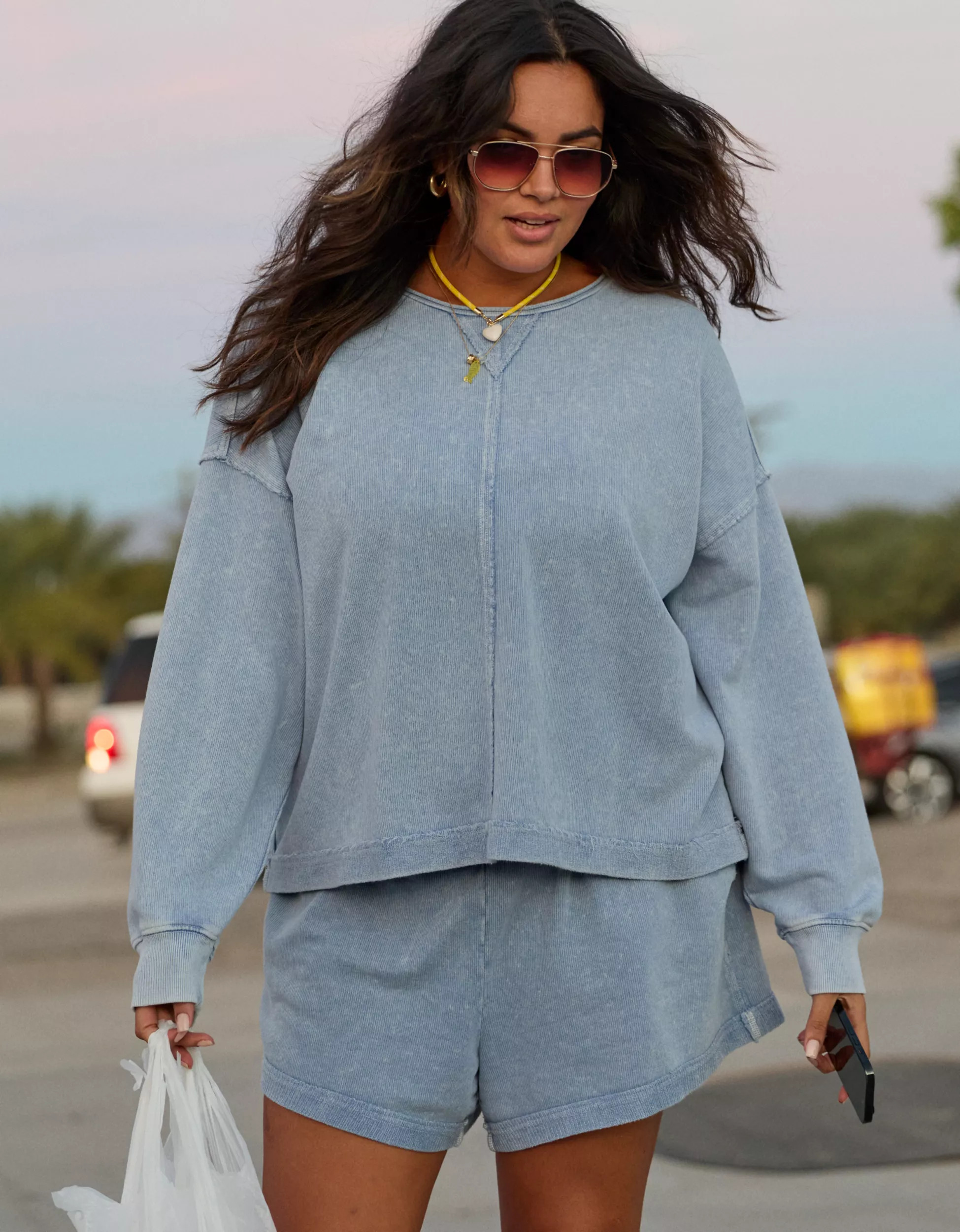 Aerie Vacay Crew Sweatshirt | Aerie