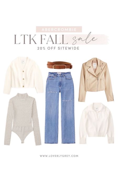 Abercrombie fall LTK Sale finds Loverly Grey loves. Button front cardigan pairs perfectly with these distressed jeans. 

#LTKsalealert #LTKSeasonal #LTKSale