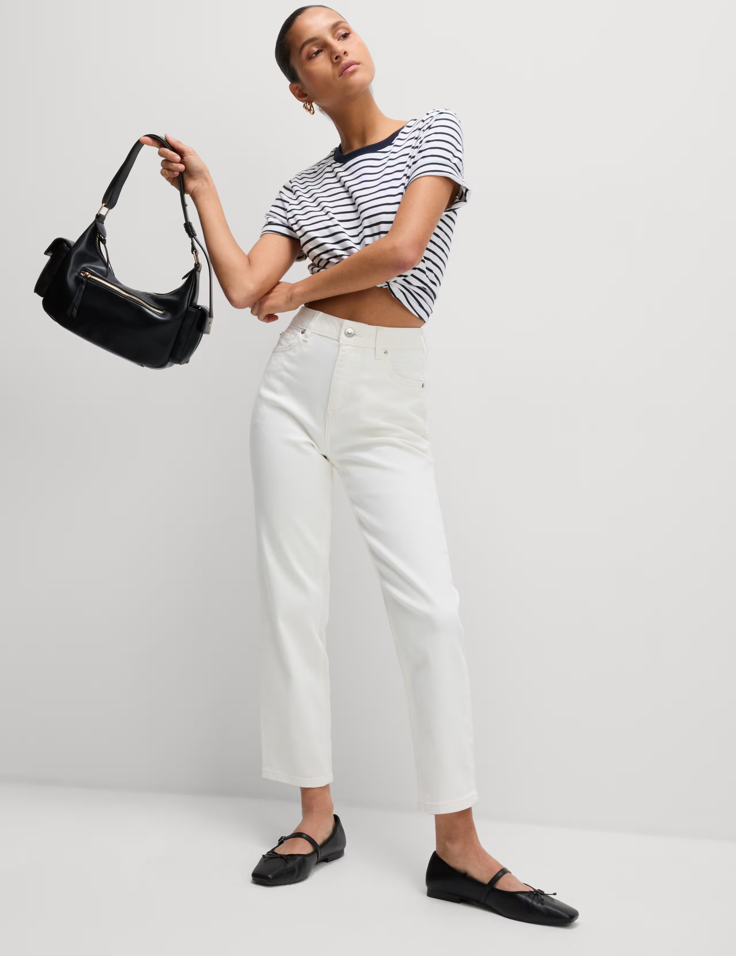 High Waisted Cropped Slim Fit Jeans | Marks & Spencer (UK)