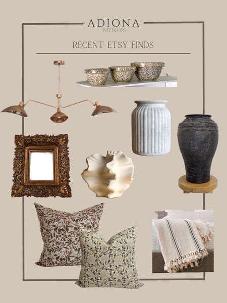 Etsy home decor finds

Bowls, midcentury modern chandelier, vase, vintage pillow, blanket, wabi sabi vase 

#LTKSeasonal #LTKsalealert #LTKhome