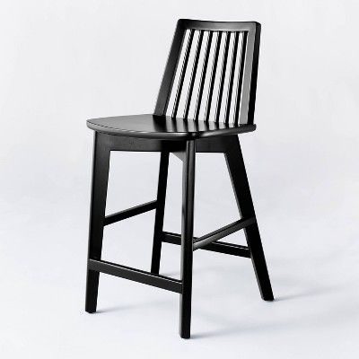 Linden Modified Windsor Wood Counter Height Barstool - Threshold™ designed with Studio McGee | Target
