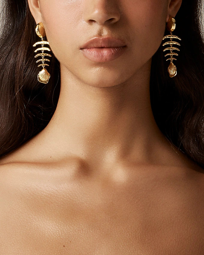 Fish-bone earrings | J. Crew US