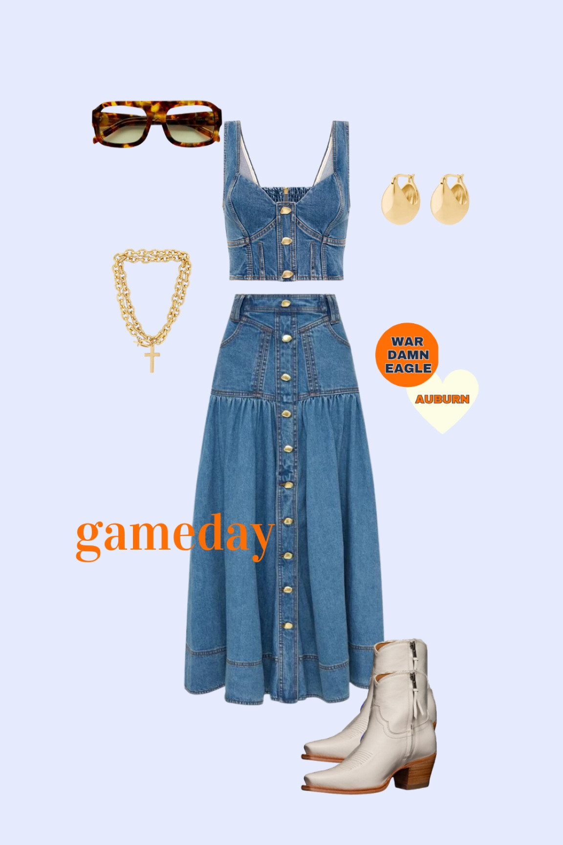 Auburn blue & orange gameday outfit idea ! 

#LTKStyleTip #LTKSeasonal