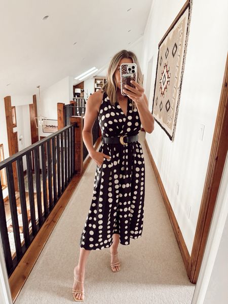 Belted polka dot mini dress back in stock and I’m wearing a size 2 

#LTKStyleTip