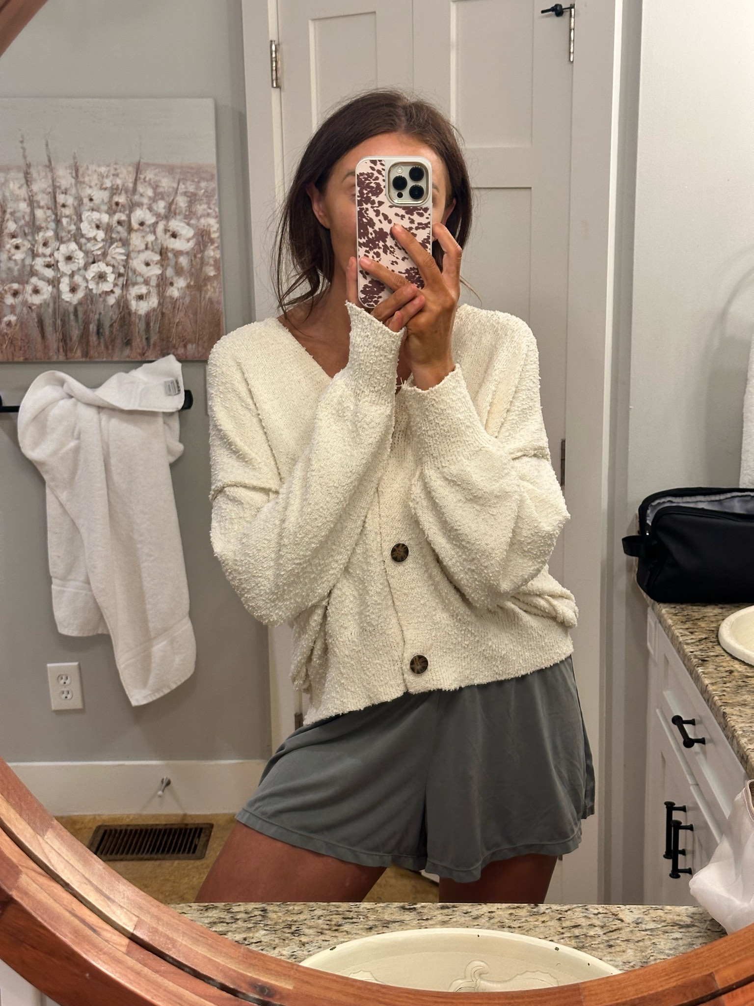 the✨best✨lounge shorts and the cardigan is CJLA but linked similar🤍

#LTKmorningroutine #LTKdayinmylife #LTKgrwm