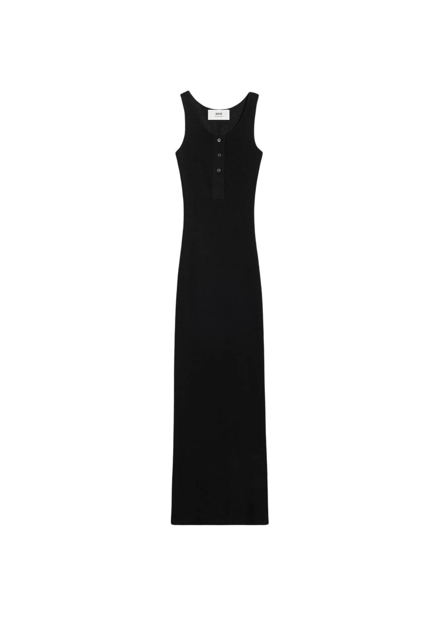 Long Tank Dress in Black | MODISTE