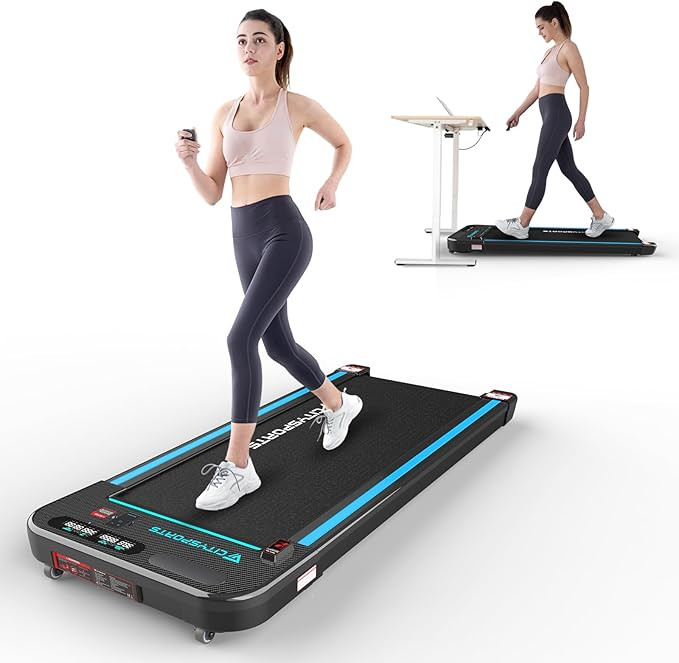 CITYSPORTS Treadmills for Home, Under Desk Treadmill Walking Pad with Audio Speakers, Slim & Port... | Amazon (US)