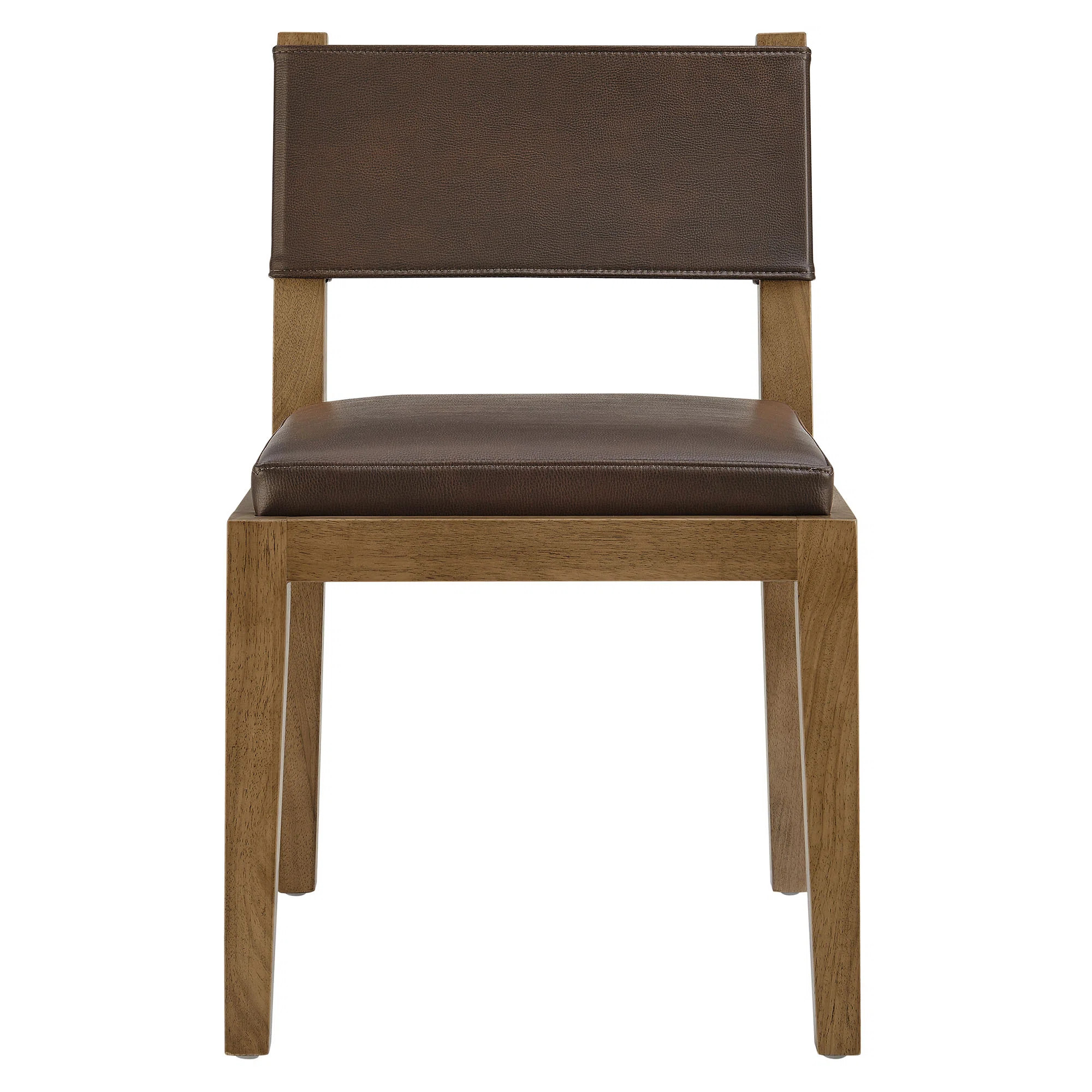 East Urban Home Calder Vegan Leather Dining Side Chair | Wayfair | Wayfair North America
