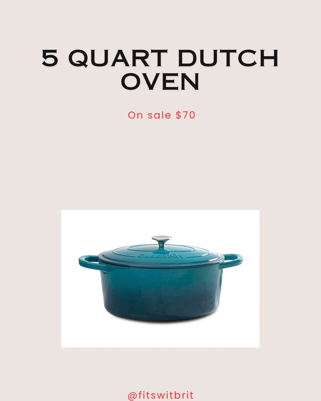 5 quart Dutch oven on sale $70

#LTKFindsUnder100 #LTKHoliday #LTKGiftGuide