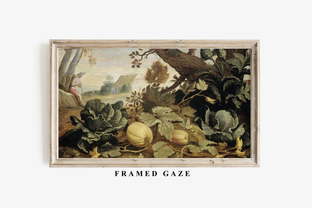 Vintage Painting  Frame TV Art Landscape  Digital Download  - Etsy | Etsy (US)