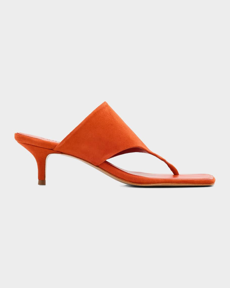 Schutz Sage 60MM Suede Sandals | Neiman Marcus