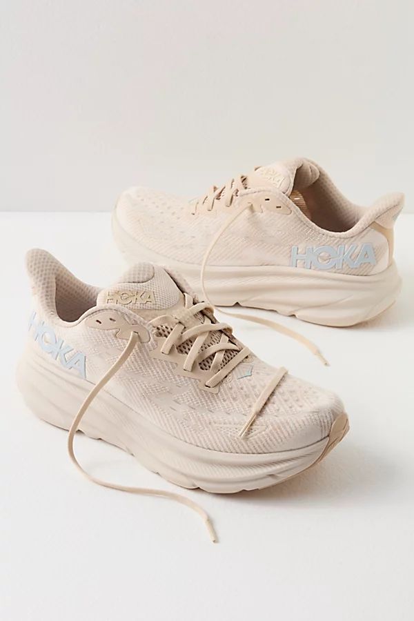 HOKA Clifton 9 Sneakers by HOKA at Free People, Shifting Sand / Eggnog, US 7 | Free People (Global - UK&FR Excluded)