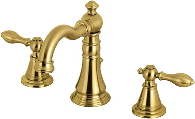 Fauceture FSC1973AL English Classic Widespread Bathroom Faucet, Brushed Brass | Amazon (US)