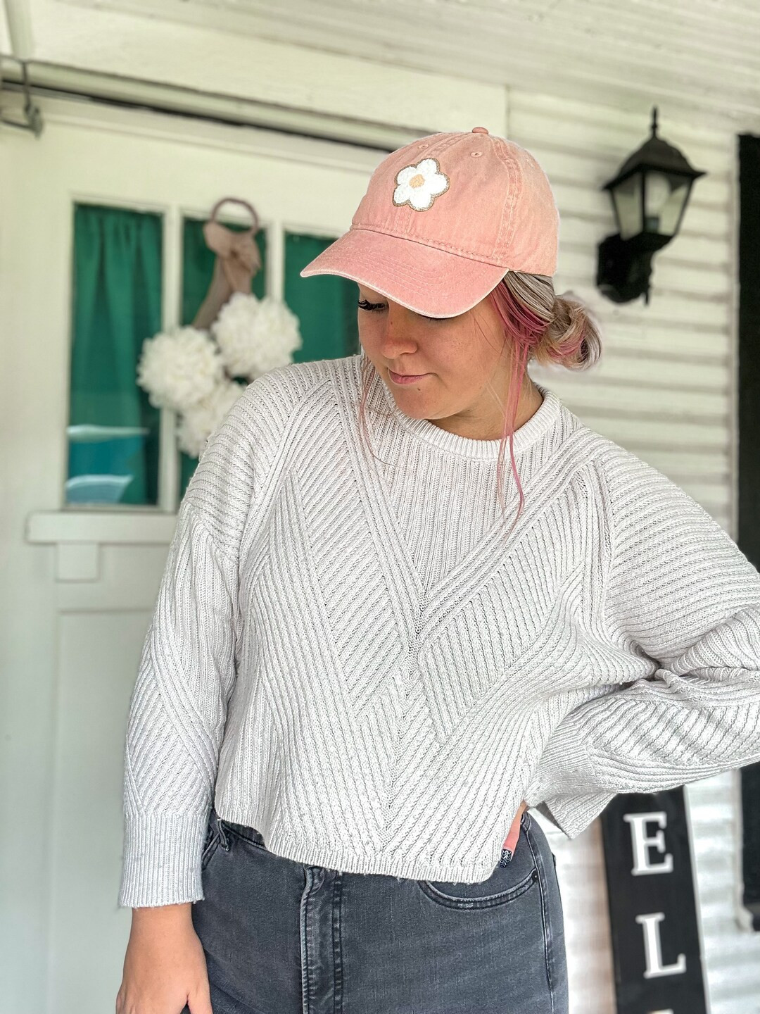 Women's Washed Ball Caps With Patches NEW COLORS - Etsy | Etsy (US)