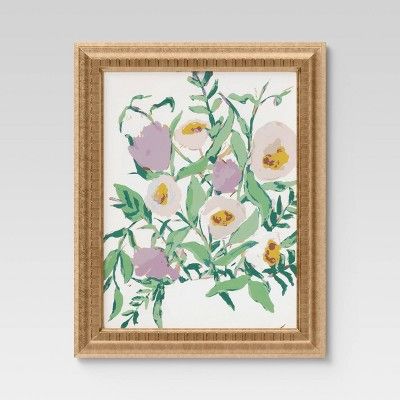 16" x 20" Oh Floral I  Framed Under Glass - Opalhouse™ | Target