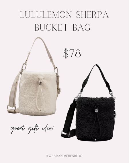Lululemon sherpa bucket bag - perfect gift idea under $100! 

#LTKGiftGuide #LTKitbag #LTKunder100