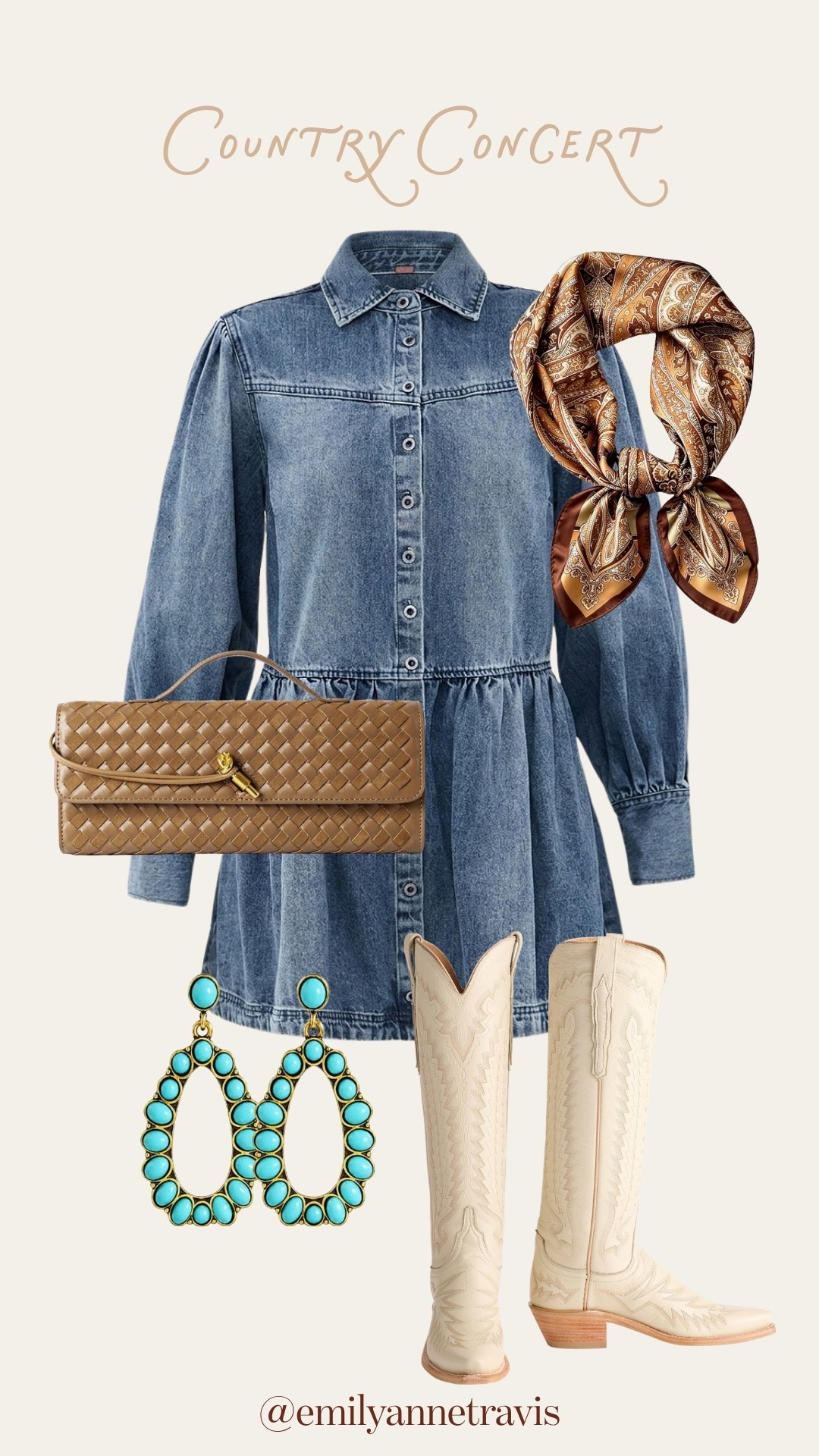 Country concert outfit inspo!