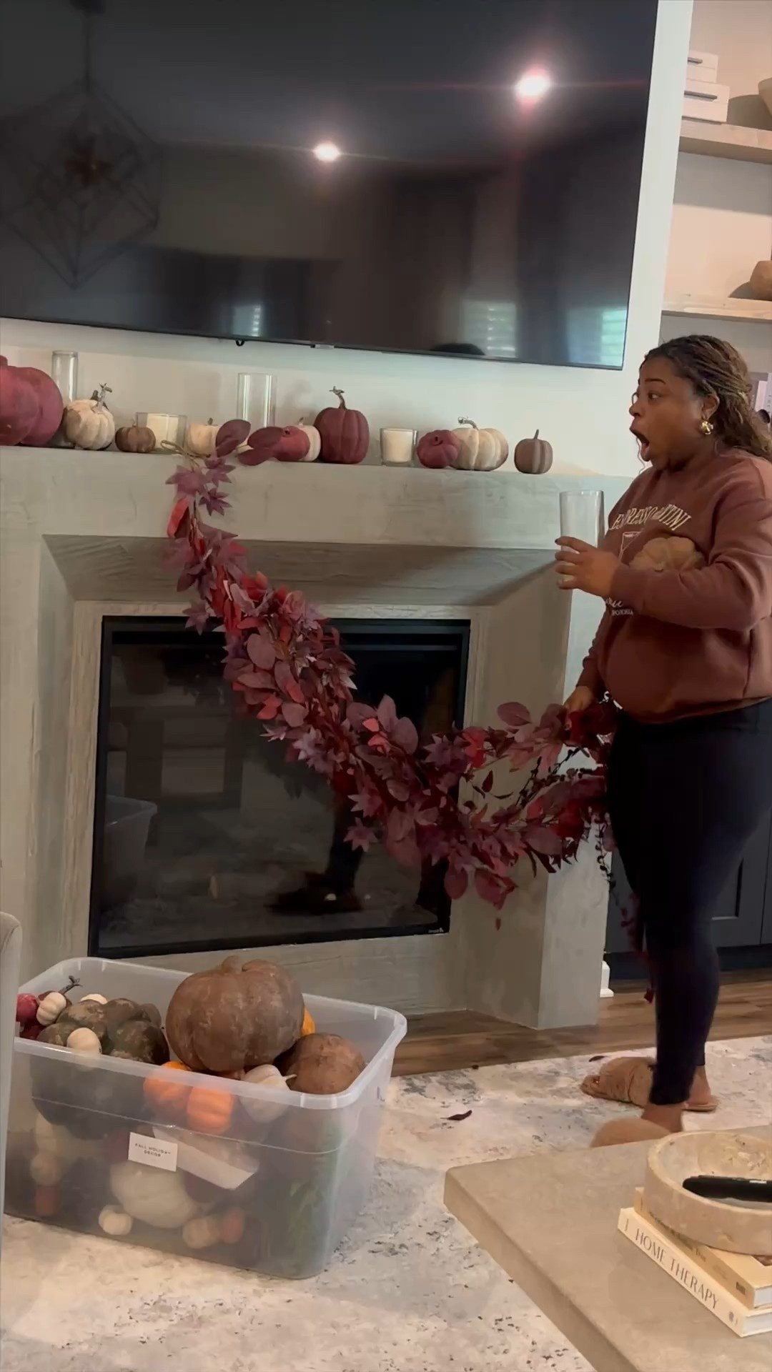 I love how my fall fireplace mantle decor turned out! The colors are perfection! #fallmantledecor #falldecor

#LTKFindsUnder50 #LTKSeasonal #LTKHome