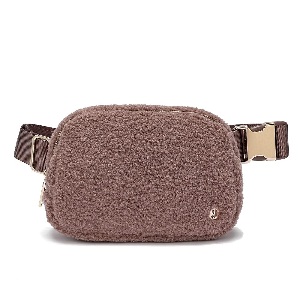 FODOKO Sherpa Belt Bag, Fleece Crossbody Bag Fanny Pack for Women Fashionable Everywhere Waist Bu... | Amazon (US)