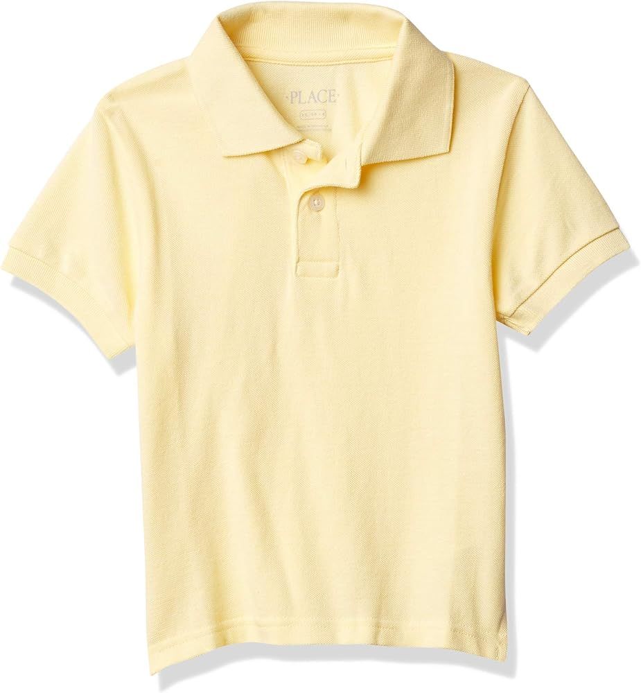 The Children's Place boys Uniform Short Sleeve Pique Polo | Amazon (US)