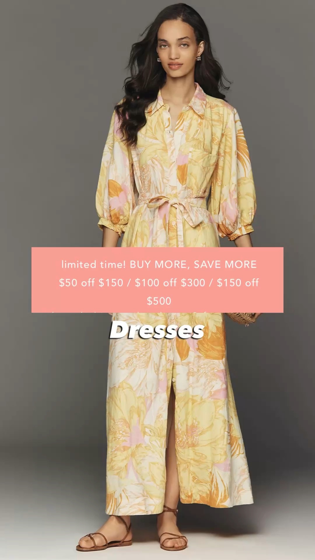 Buy more save more #anthropologie event! This is just a sampling of the dresses! They have really cute stuff right now! Get it while you can save! 

#LTKMothersDay #LTKOver40 #LTKootd