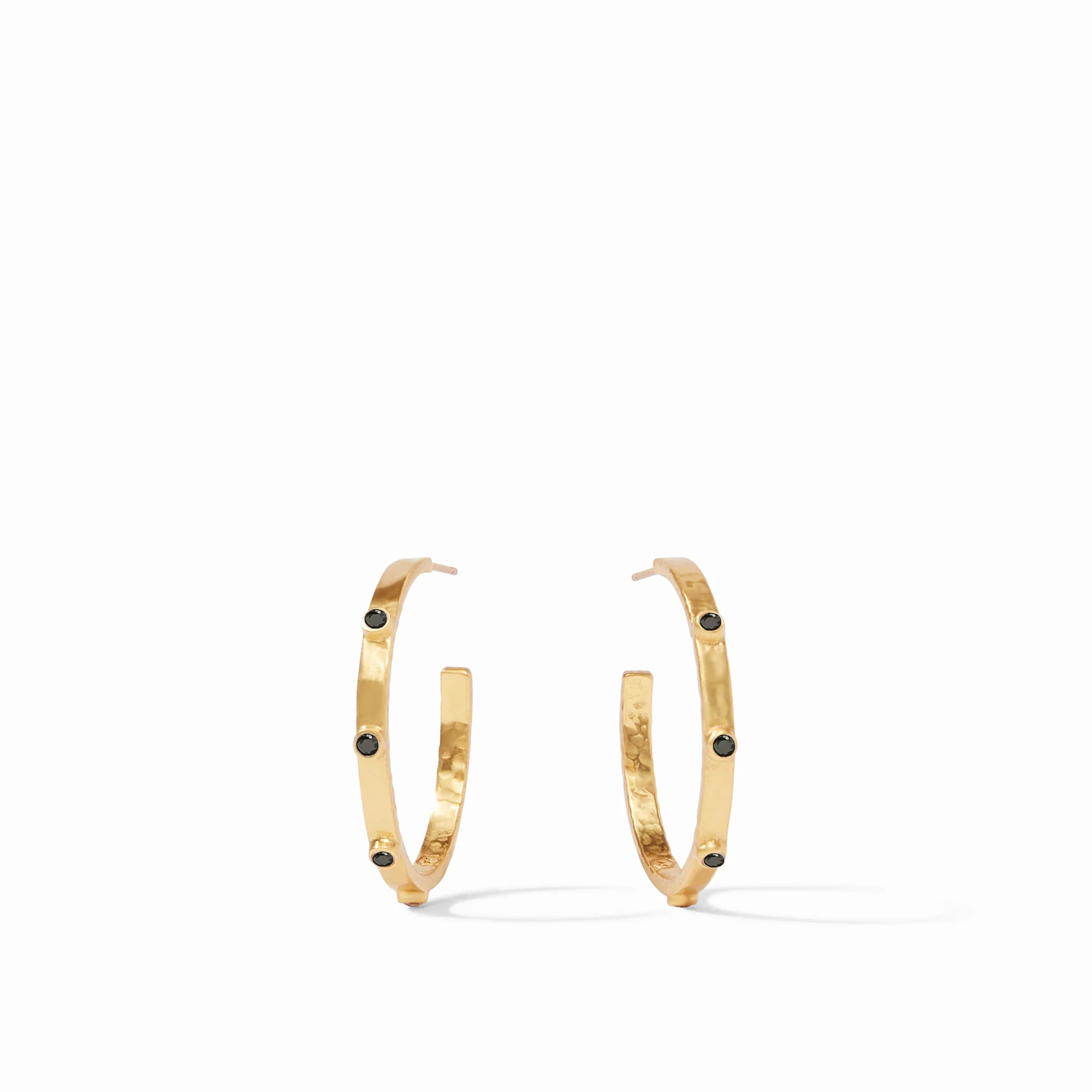 Crescent Gemstone Hoop Earrings | Julie Vos | Julie Vos