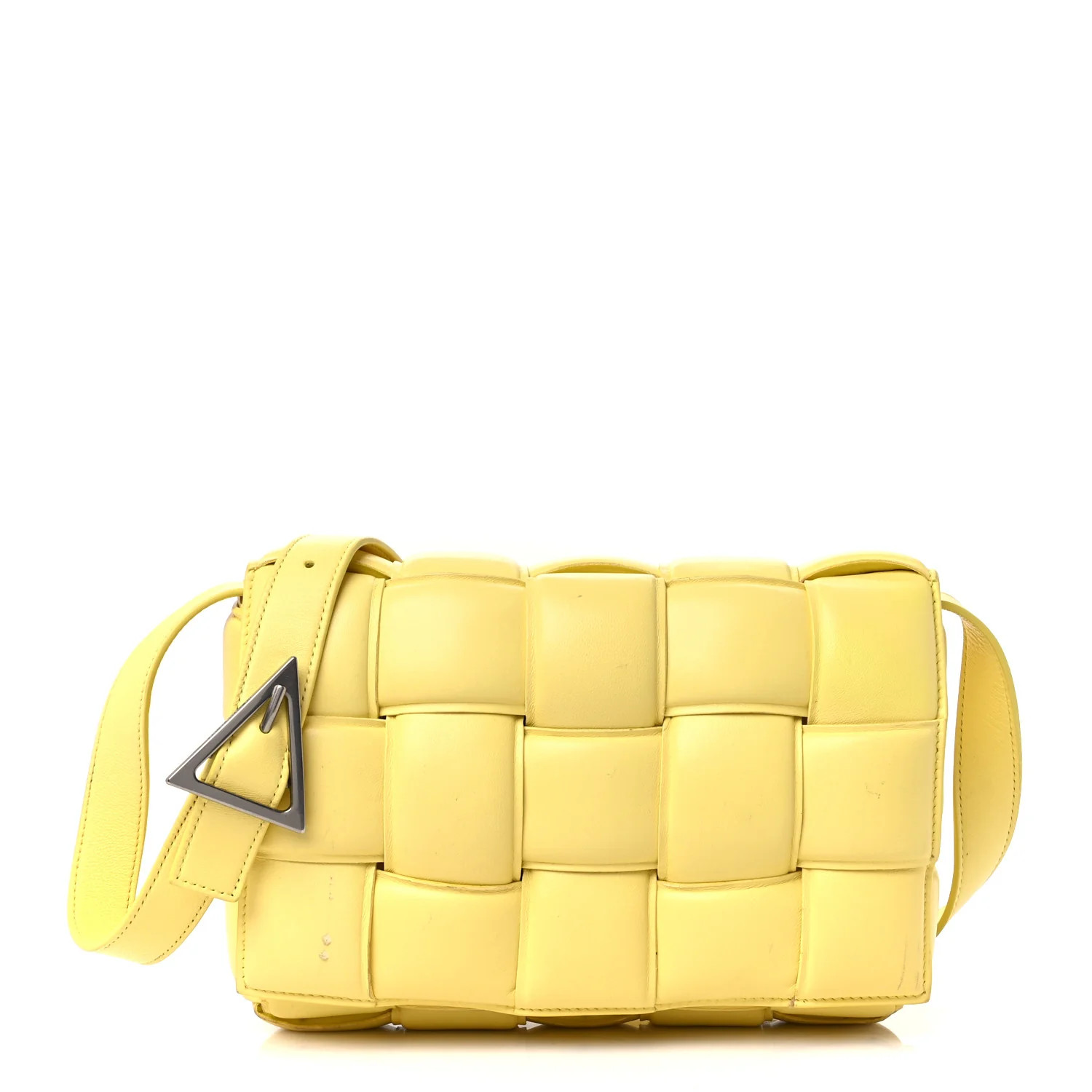 Nappa Maxi Intreccio Padded Cassette Crossbody Bag Sherbet | FASHIONPHILE (US)