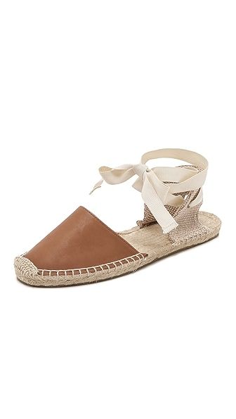 Soludos Classic Leather Espadrille Sandals - Tan | Shopbop