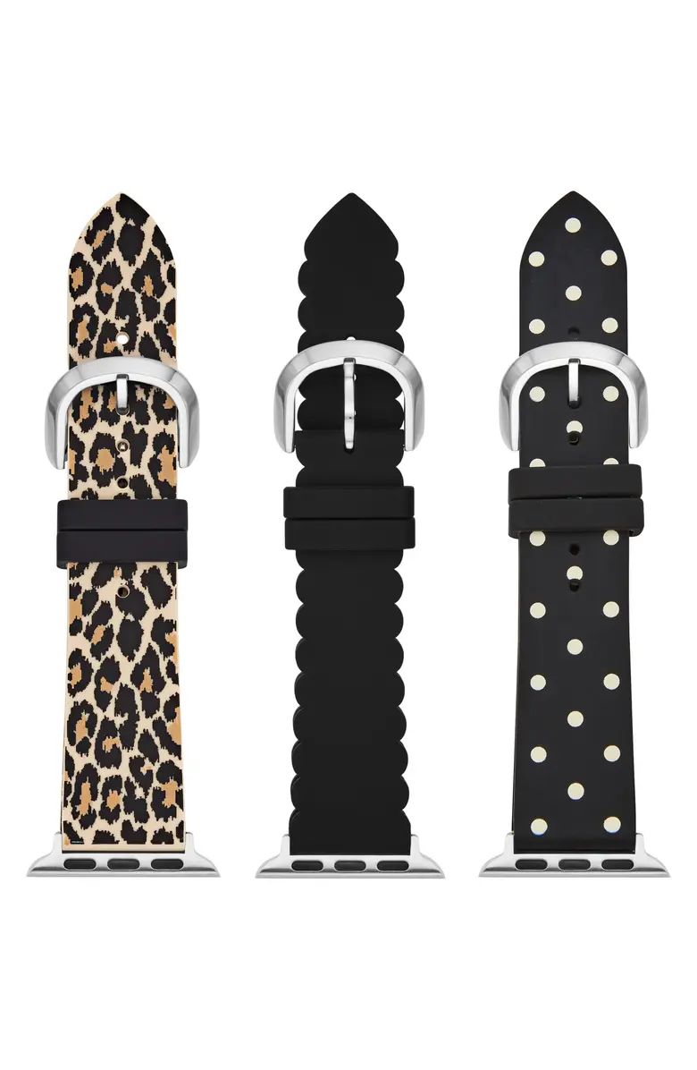 set of 3 silicone Apple Watch® straps | Nordstrom