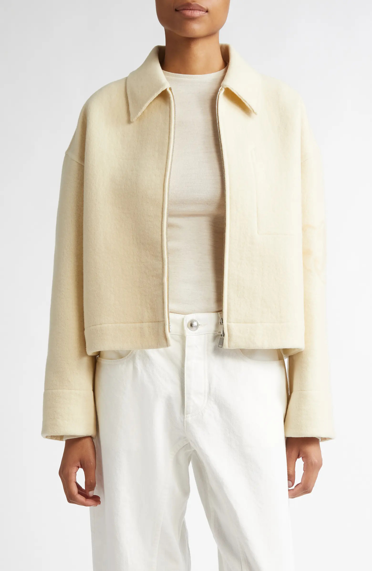 Jil Sander Boxy Virgin Wool Jacket | Nordstrom | Nordstrom