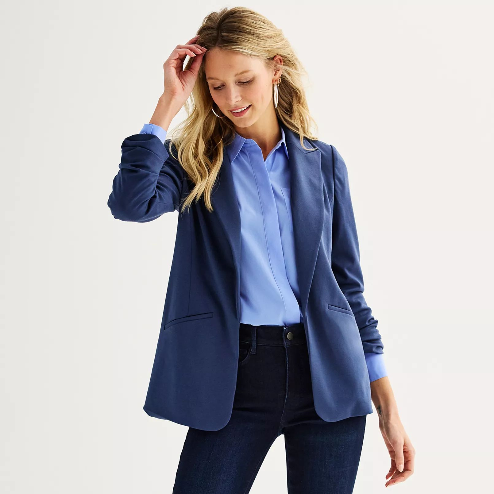 Women's Nine West Knit Closureless Blazer | Kohl's