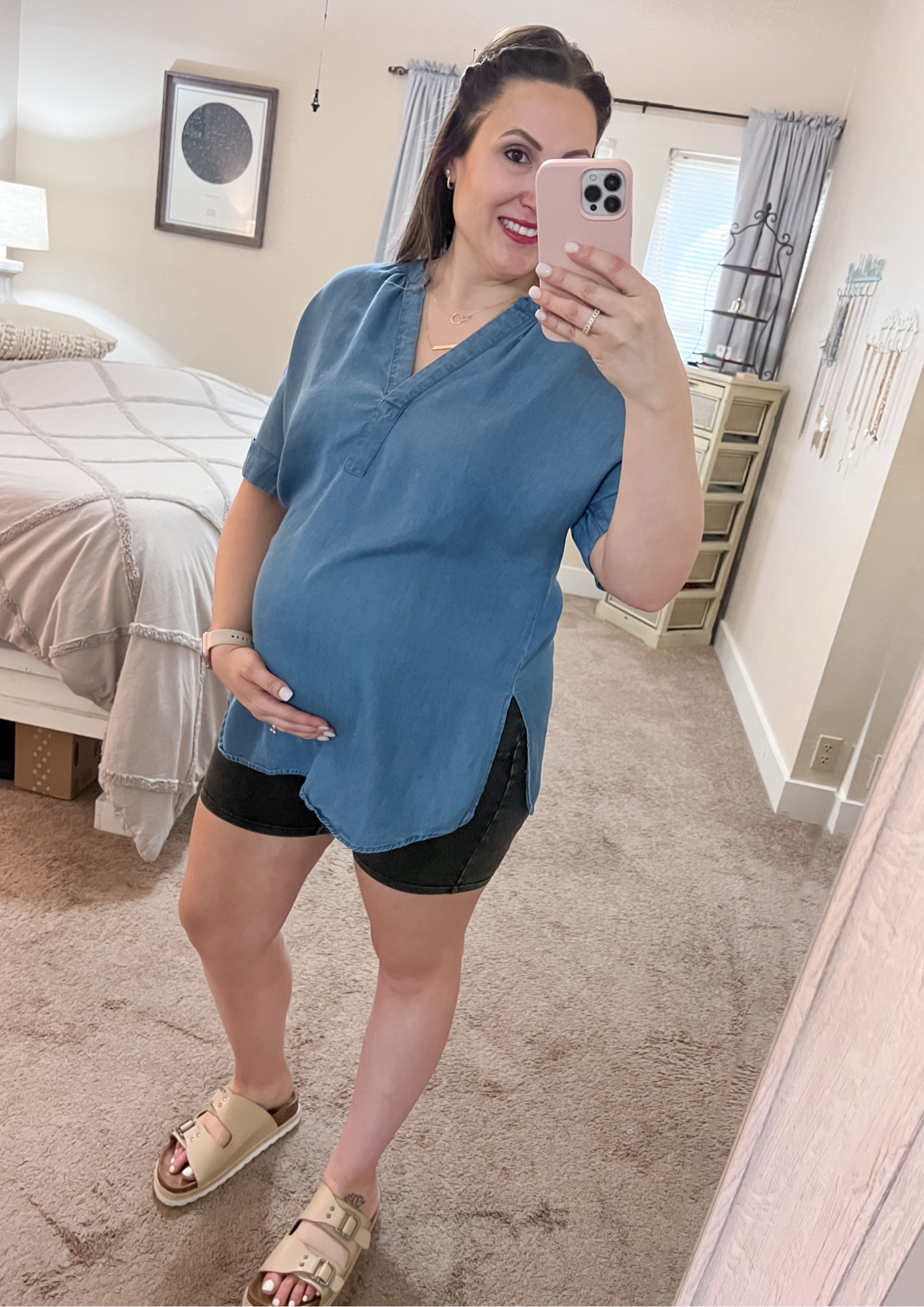 Maternity shorts, maternity style, summer maternity, maternity fashion, maternity outfit, midsize, midsize maternity 

#LTKstyletip #LTKunder50 #LTKbump
