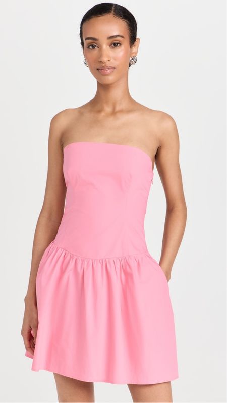 Obsessed with this pink cocktail dress!! Eying it for a late April wedding in Scottsdale

Cocktail wedding guest dress , pink cocktail dress , strapless pink dress , drop waist dress 

#LTKwedding #LTKparties